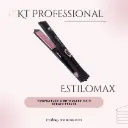 KT Professional Estilomax Hair Straightener with Temperature Control, Fast 30-Second Heat Up, Black